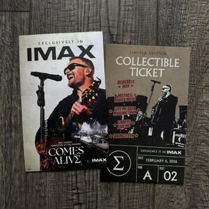 2026 Eric Church AMC IMAX Mini Movie Promo Poster Concert Ticket Stub